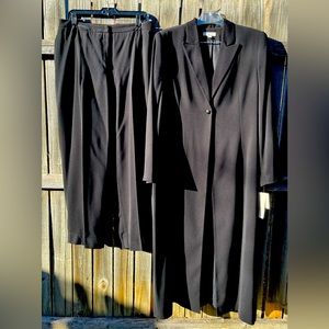 Amanda Smith Black Pant Suit (Long Jacket)